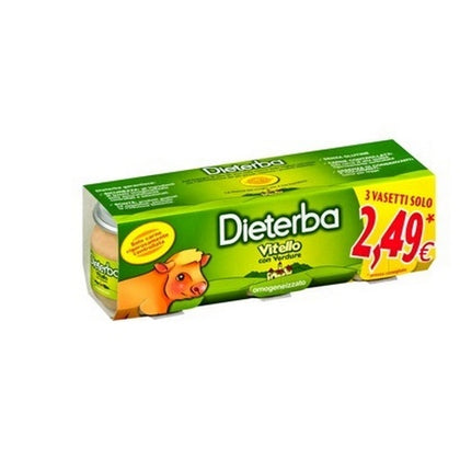 DIETERBA OMOGENEIZZATO VITELLO 3 PEZZI 80G