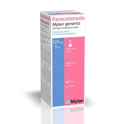 Paracetamolo Mylan 120mg/5ml 120ml