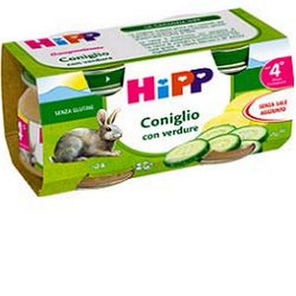 HIPP OMOGENEIZZATO CONIGLIO 80G 2 PEZZI