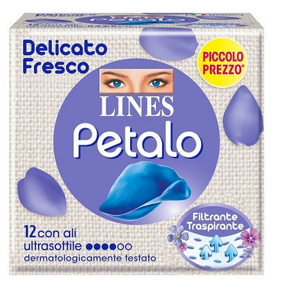 Lines Petalo Blu C/ali 12 Pezzi