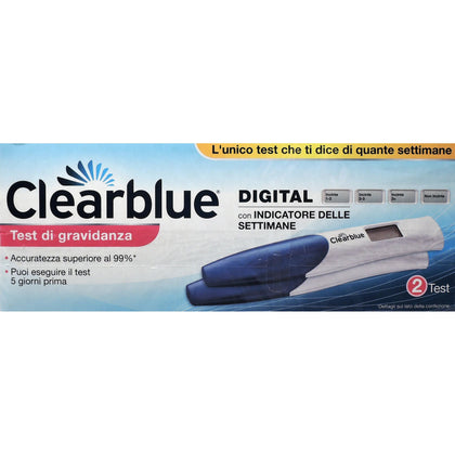 Clearblue Test Gravidanza Digital Indicatore Settimane 2test