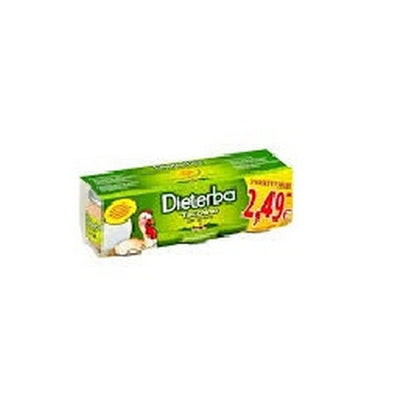 DIETERBA OMOGENEIZZATO TACCHINO 3 PEZZI 80G