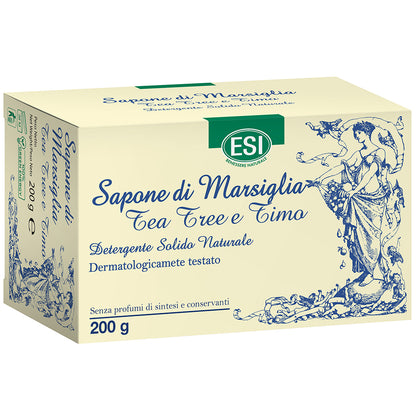 Esi Sapone Marsiglia Solido Tea Tree E Timo 200g