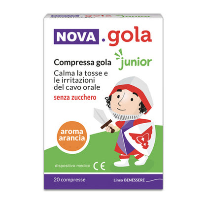 NOVA GOLA JUNIOR ARANCIA 20 COMPRESSE