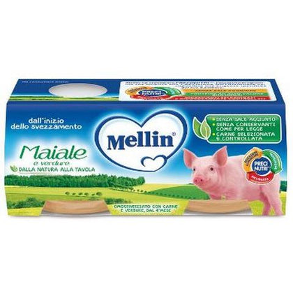 MELLIN OMOGENEIZZATO MAIALE 2X80G