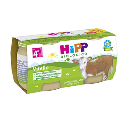 HIPP BIO OMOGENEIZZATO VITELLO 2X80G