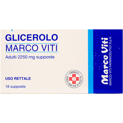Glicerolo Mv Adulti 18 Supposte 2250mg