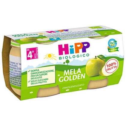 HIPP OMOGENEIZZATO MELA GOLDEN 2X80G