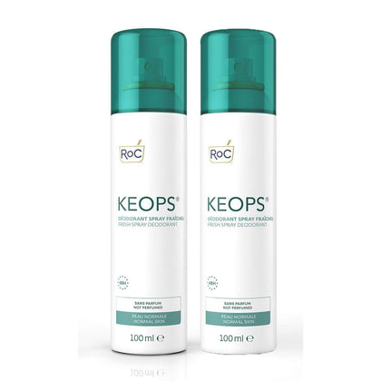 Roc Keops Deodorante Spray Fresco 2x100ml