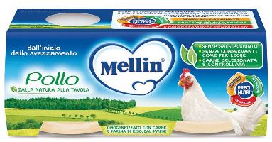 MELLIN OMOGENEIZZATO POLLO 2X120G