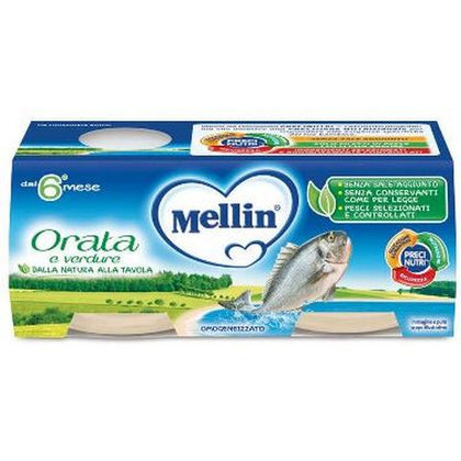 MELLIN OMOGENEIZZATO ORATA 2X80G