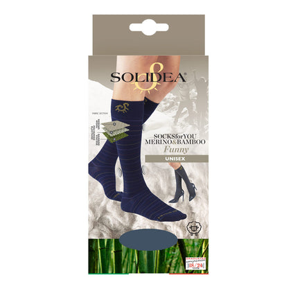 SOLIDEA SOCKS FOR YOU MERINO BAMBOO FUNNY GRIGIO XL